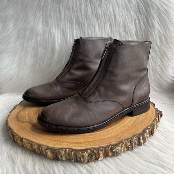 Frye Gray Ankle Boots - Picture 2 of 12